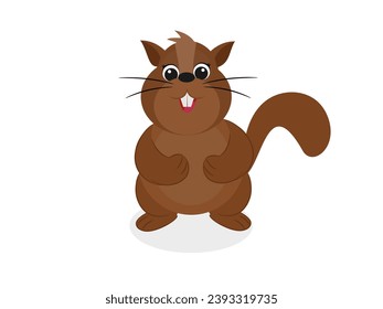 Sciuridae on a white background.