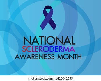 Scleroderma awareness month poster, card, and banner campaign - design illustration. Well-being concept.