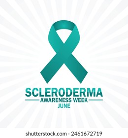 Scleroderma Awareness week. June. Holiday concept. Template for background, banner, card, poster with text inscription.