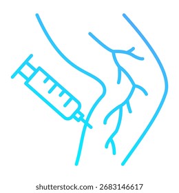 Elemento de icono de escleroterapia para diseño