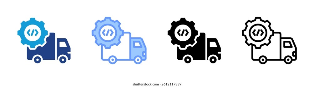 Scm icon set multiple style collection
