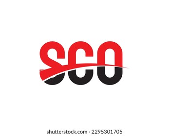 SCO Letter Initial Logo Design Vector Illustration