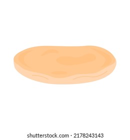 Scoby champihroom. Té Kombucha fermentado probiótico bebida casera. Bebida de hongos sanos. Ilustración vectorial de estilo plano aislada en fondo blanco.