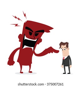 Scolded by boss
