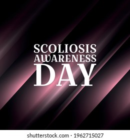 Scoliosis awareness day is observed every year in June, it is an abnormal lateral curvature of the spine.