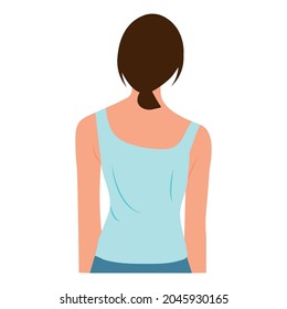 Scoliosis Spine Curve Anatomy, Posture Correction. Chiropractic treatment. Vector Illustration of back view woman representing   scoliosis and scale of curvature
