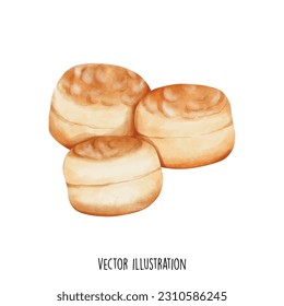 ilustración vectorial de la colección de dibujos animados de scone