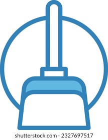 Scoop Blue Icon - Single Icon, Vector 