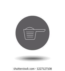 Scoop concept line icon. Linear Scoop concept outline symbol design. This simple element illustration can be used for web and mobile