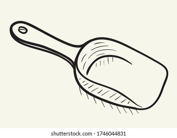 Scoop. Hand drawn vector illustration