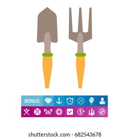 Scoop and hand rake