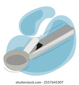 Scoop for ice cream .metall spoons for make ice