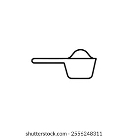 scoop icon Flat symbol set outline