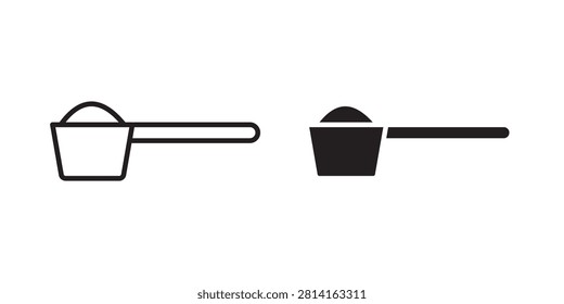 Scoop icon flat vector illustration..