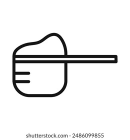Scoop icon mark in filled style