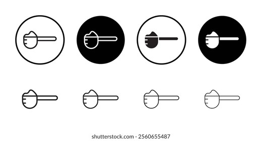 Scoop icon Outline vector for web ui