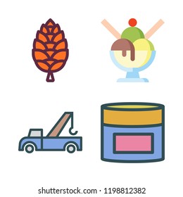scoop icon set. vector set about crane, ice cream, cone and cream icons set.