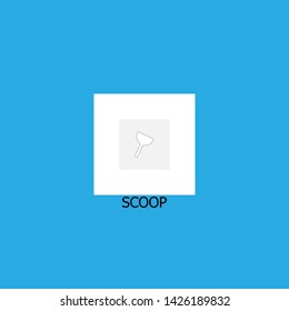 scoop icon sign signifier vector