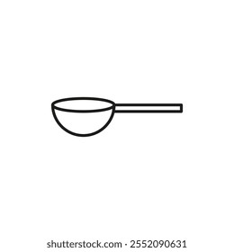 Scoop icon Simple thin line flat symbol