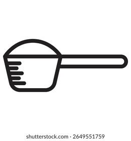 Scoop icono Ilustración vectorial signo aislado