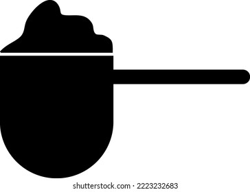 Scoop icon vector isolated on white background, logo concept of Scoop sign on transparent background, filled black symbol.eps
