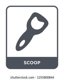 scoop icon vector on white background, scoop trendy filled icons from Kitchen collection, scoop simple element illustration