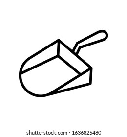 Scoop icon vector sign and symbol on trendy design 
