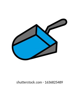 Scoop icon vector sign and symbol on trendy design 
