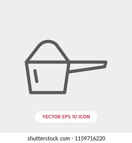 Scoop icon vector. Scoop symbol. Linear style sign for mobile concept and web design. Scoop symbol illustration. Pixel vector graphics - Vector.