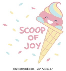 Scoop of Joy: Sweet Treat Delight Vector Design