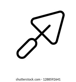 scoop outline icon vector  isolated illustration editable