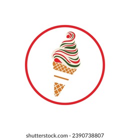 Scoop up sweetness with our vector ice cream logo icon. Deliciously designed, it adds a playful and tempting touch to your brand or project.