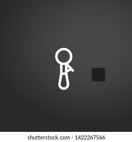Scoop vector icon. Scoop concept stroke symbol design. Thin graphic elements vector illustration, outline pattern for your web site design, logo, UI. EPS 10.