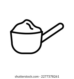 Scoop vector icon, flat vector illustration for web site or mobile app.eps