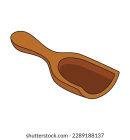 Icono de vector Scoop.Icono de vector de color aislado en la primicia de fondo blanco.