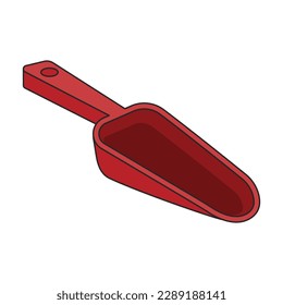 Icono de vector Scoop.Icono de vector de color aislado en la primicia de fondo blanco.