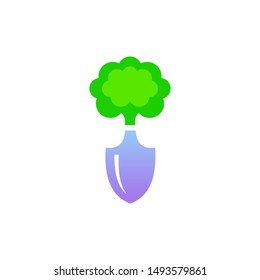 scoope and tree logo design