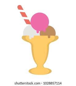 
A scoopy ice cream, flavoured ice cream
