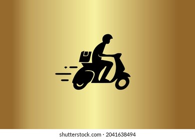 scooter  Basic and elegant minimal artistic design , initial based Icon logo-vector