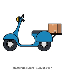scooter bike with carton box