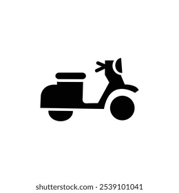 Scooter bike icon logo sign set vector outline