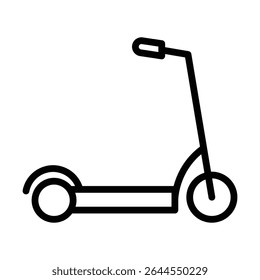 Scooter bike icon outline set sign