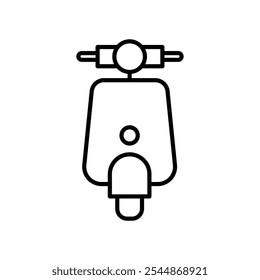 Scooter bike icon Outline vector for web ui