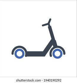 Icono de la bicicleta Scooter, Gráficos vectoriales