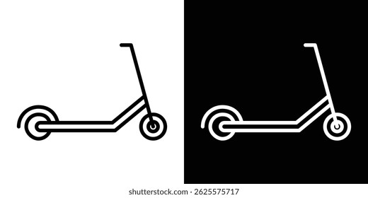 Scooter bike icon vector for web and mobile app. Symbol isolated.