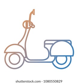 scooter bike isolated icon