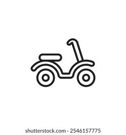 Scooter Bike thin line vector icon