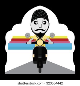 Scooter Cartoon