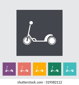 Scooter child icon. Flat vector related icon for web and mobile applications. It can be used as - logo, pictogram, icon, infographic element. Vector Illustration. 