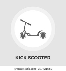 Scooter child icon vector. 